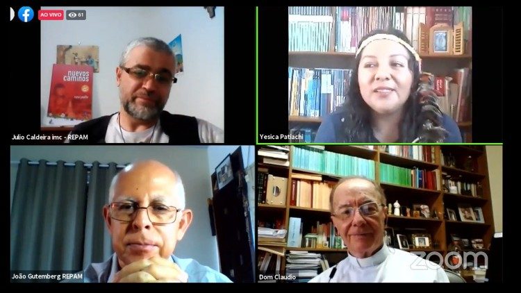 Imagens do encontro virtual