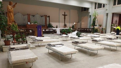 Covid. Nel torinese, una chiesa ospedale da campo