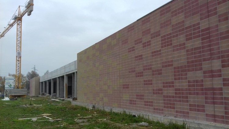 Il futuro ipermercato solidale, in località Arzenoni, che verrà inaugurato ad aprile 2021