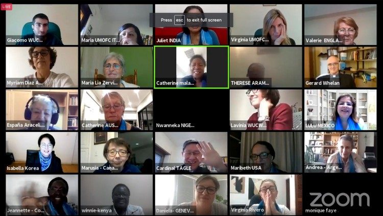 Some of the participants at the World Union of Catholic Women’s Organisations (WUCWO) formation workshop on Fratelli tutti