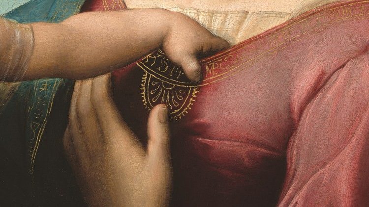 Raffaello, Grande Madonna Cowper, Washington, National Gallery of Art , 1508 circa (particolare)