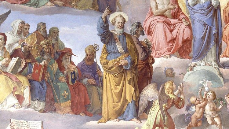 Francesco Podesti Proclamazione del dogma dell’Immacolata Concezione, particolare di san Pietro e San Giuseppe, 1859-1861 Sala dell’Immacolata, Musei Vaticani