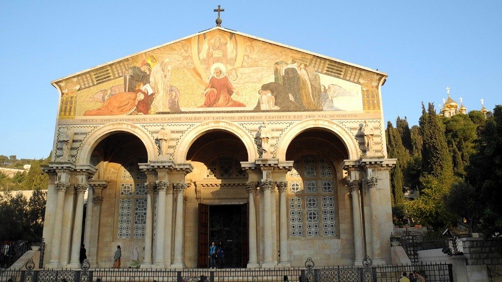 La  Basilica dell'Agonia o Chiesa di tutte le Nazioni al Getsemani, Gerusalemme