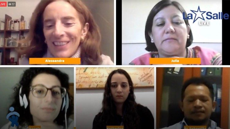 Alcune protagoniste dell'evento on line sui diritti dell'infanzia