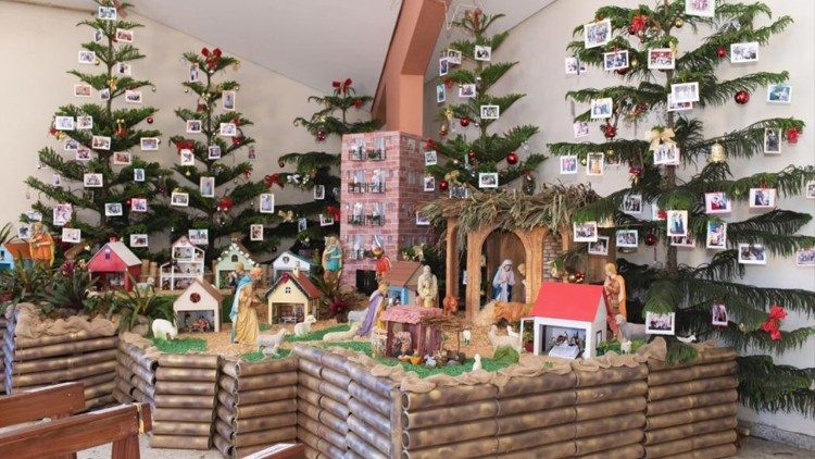 Presépio 2020 - paróquia Santo Antônio, no bairro Bom Retiro, em Joinville, SC