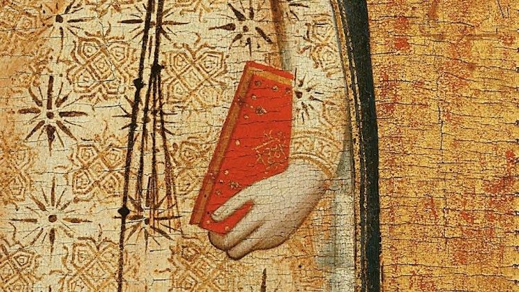 Nardo di Cione, Madonna_del_Parto,1355-60, particolare, Museo Bandini, Fiesole