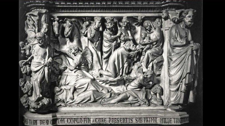 I magi  di Giovanni Pisano a Pistoia. Foto fondazione Zeri