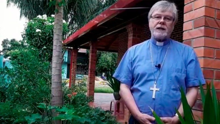 Monseñor Eugenio Coter, obispo del Vicariato Apostólico de Pando en Bolivia.