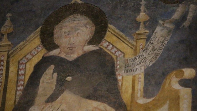 L'affresco con la più antica raffigurazione di San Tommaso d'Aquino