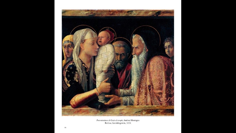 Una pagina del libro "Maria attraverso la pittura" di monsignor Vincenzo Francia