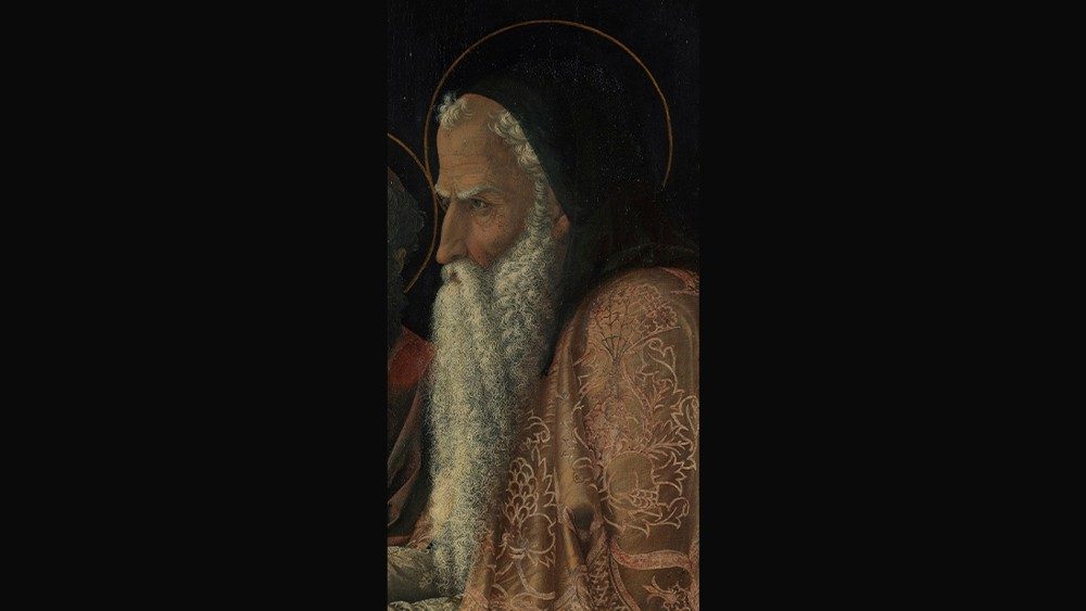 Andrea Mantegna, Presentazione al Tempio, 1455, tempera su tela,  Gemäldegalerie, Berlino (particolare) © Staatliche Museen zu Berlin, Gemäldegalerie / Christoph Schmidt