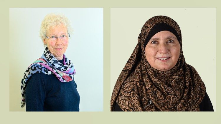 Die Leiterinnen der Frauenkommission der Christlich-Islamischen Gesellschaft Karlsruhe (CIGK), Annette Bernards und Najoua Benzarti