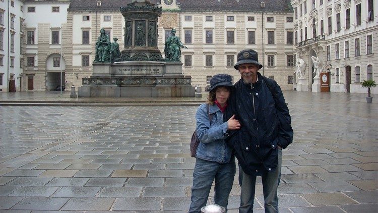 L. con suo papà Enzo