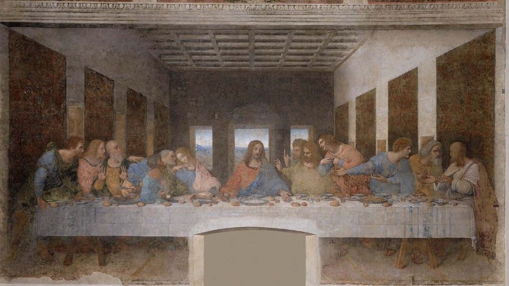 Il Cenacolo di Santa Maria delle Grazie a Milano dipinto da Leonardo Da Vinci