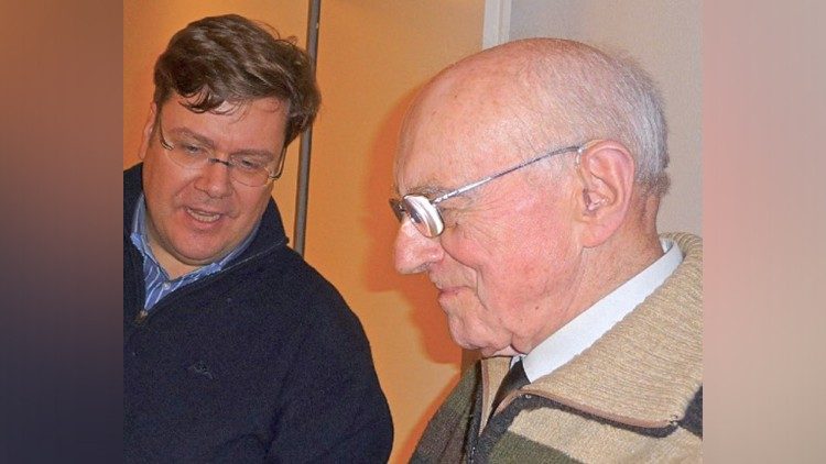 Der Autor unseres Artikels mit Arthur Baum (r.) auf einer undatierten Aufnahme