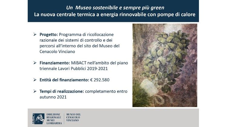 Una delle diapositive proiettate durante la conferenza stampa