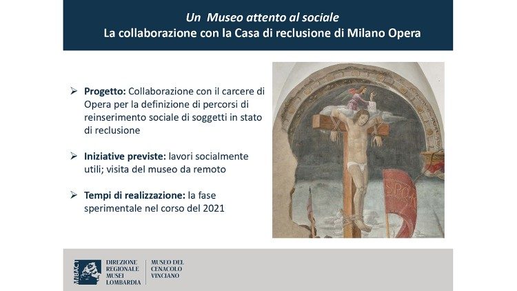 Una delle diapositive proiettate durante la conferenza stampa