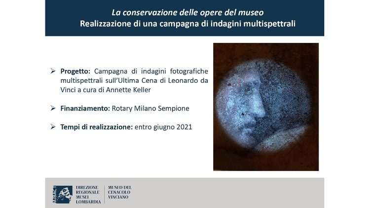 Una delle diapositive proiettate durante la conferenza stampa