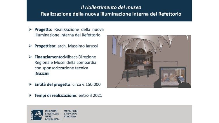 Una delle diapositive proiettate durante la conferenza stampa