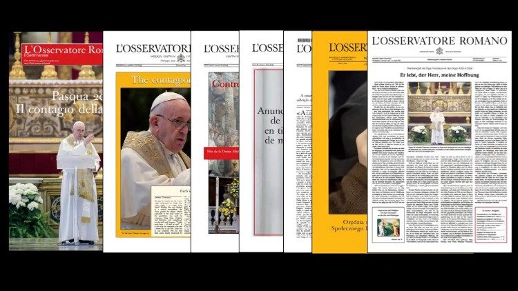 Le varie edizioni de L'Osservatore Romano