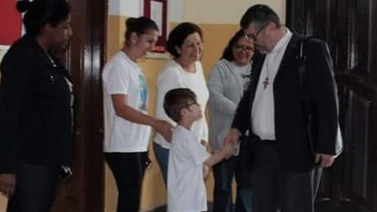 Daniel com o Bispo de Osasco, Dom João Bosco