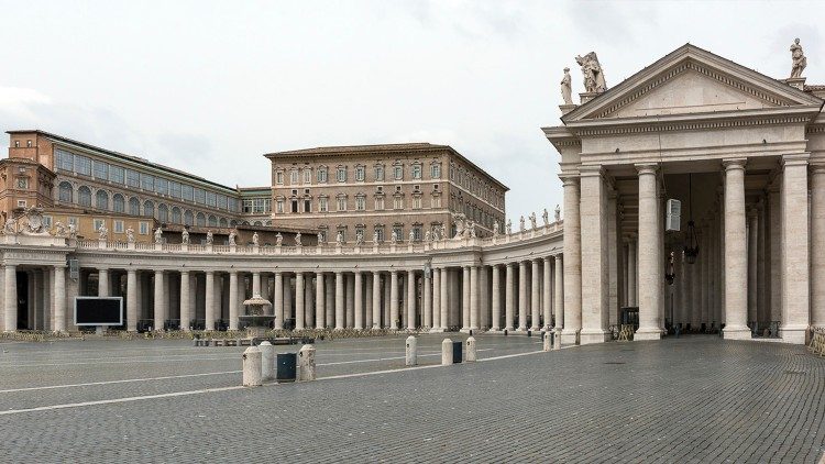 Petersplatz während des Corona-Lockdowns im Frühjahr 2020. Fotografie: Marcello Leotta.