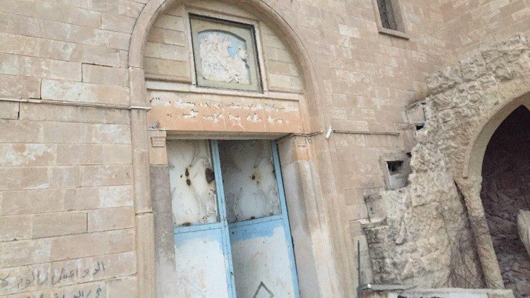 Il monastero caldeo a Mosul, andato distrutto