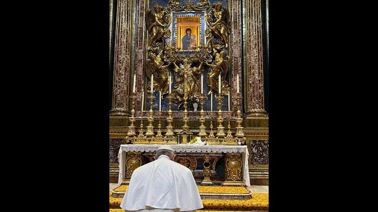 Der Papst in Santa Maria Maggiore