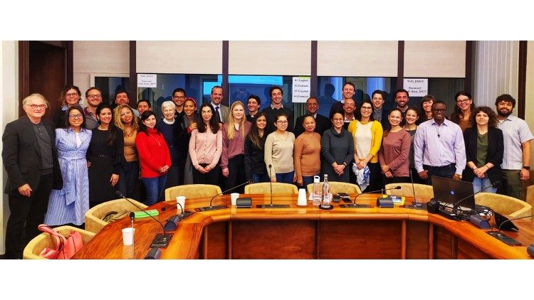 Equipe da secretaria do Movimento Católico Global pelo Clima