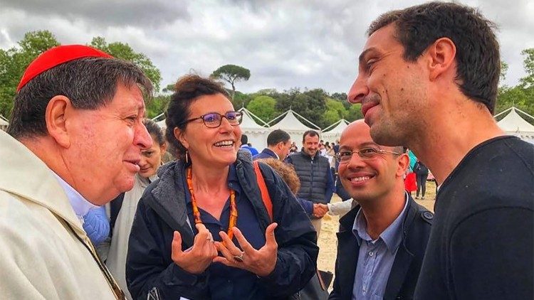 Cecilia Dall'Oglio en una reunión del Gccm