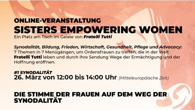 Online-Event der UISG: Sisters Empowering Women