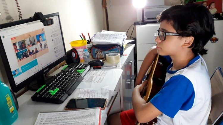 Rafael nas aulas virtuais