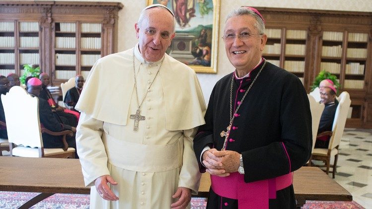 Dom Pedro Carlos Zilli, com o Papa Francisco