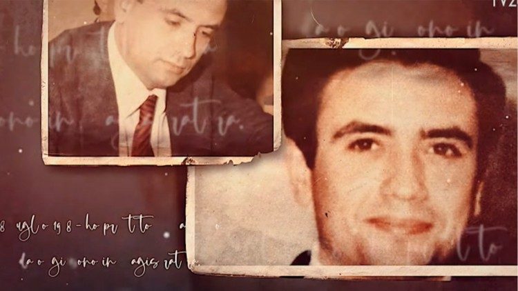 Due rare immagini del beato Rosario Livatino, che non amava apparire