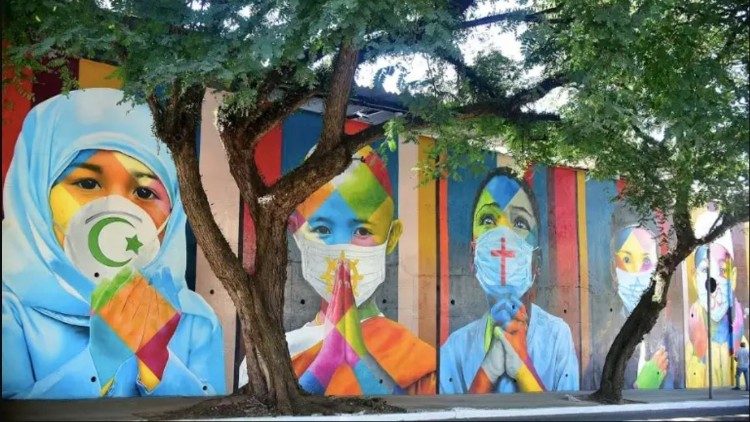 Arte de Eduardo Kobra nos muros da Paróquia São Paulo da Cruz – Igreja do Calvário, em Pinheiros (fotos: Luciney Martins/O SÃO PAULO)