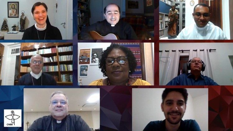 Marcivana Sateré em video conferência