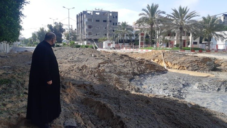 Padre Gabriel Romanelli em Gaza