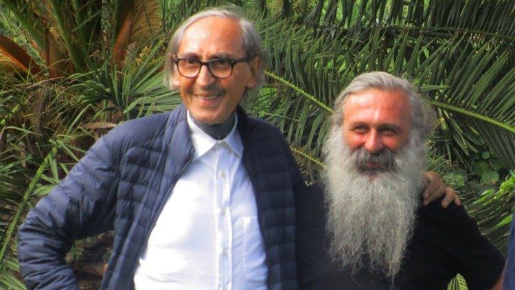 Franco Battiato und Pater Guidalberto Bormolini