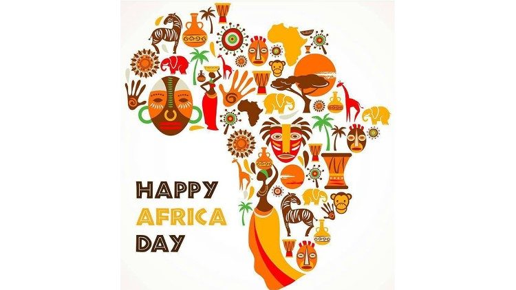 Una particolare cartina geografica dell'Africa