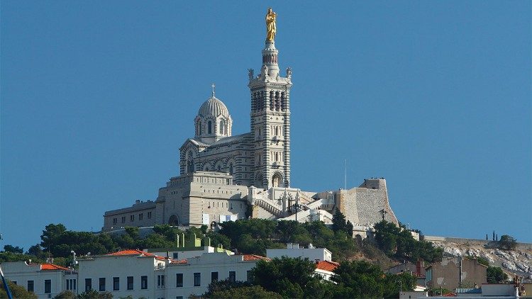 Basilique Notre-Dame de la Garde à Marseille. 