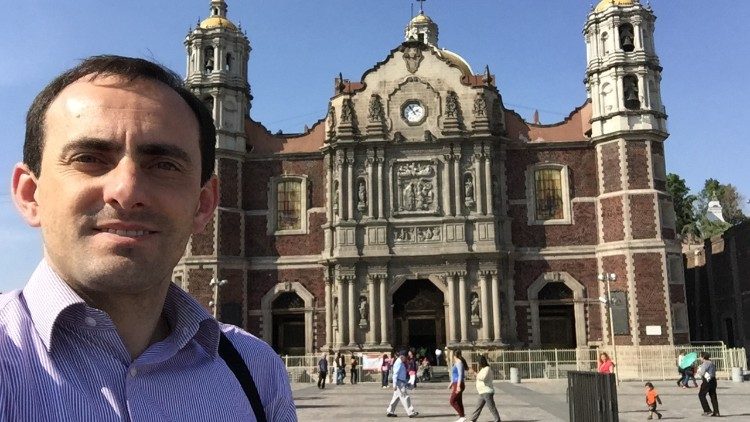 Frei Darlei Zanon no Santuário de Guadalupe