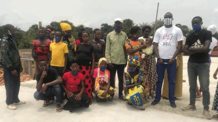 Les jeunes du centre de réinsertion. 