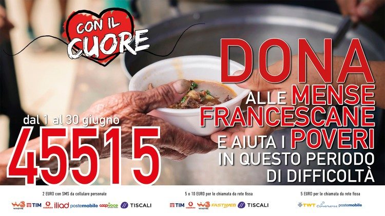 XIX edizione di “Con il Cuore, nel nome di Francesco” la maratona di solidarietà dei frati del Sacro Convento di Assisi   