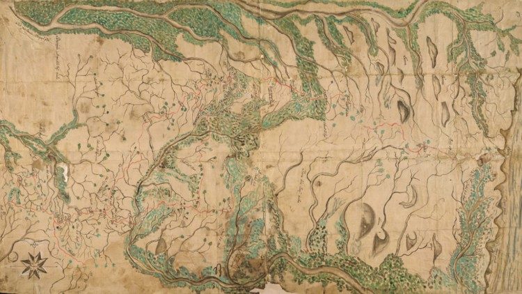 Mapa da ocupação norte do RS pelas Missões  (Foro: José Roberto de Oliveira)