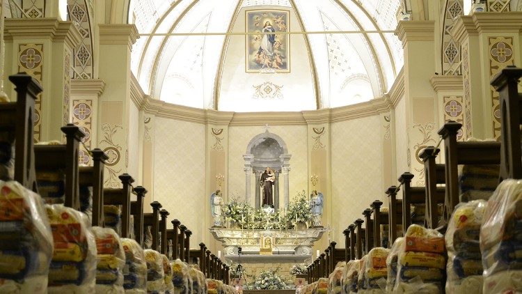 A campanha solidária de 2020 no Santuário S. Antônio recebeu 23 toneladas de alimentos