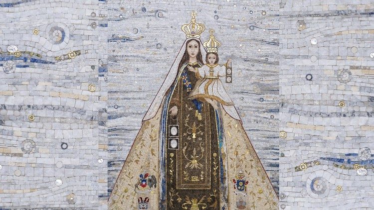 La Virgen del Carmen in mosaico 