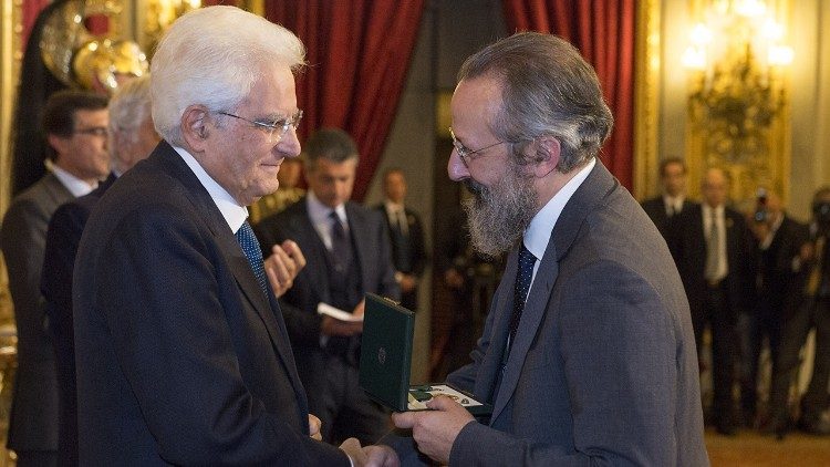 Antonio Calò riceve l'Onorificenza in Quirinale
