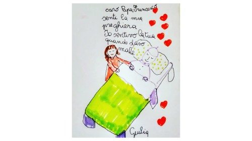 Crianças internadas em hospitais de Roma escrevem ao Papa