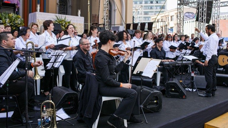 Celebração de Corpus Christi em Curitiba em 2019 (Foto: Patryck Madeira / Arquidiocese de Curitiba)