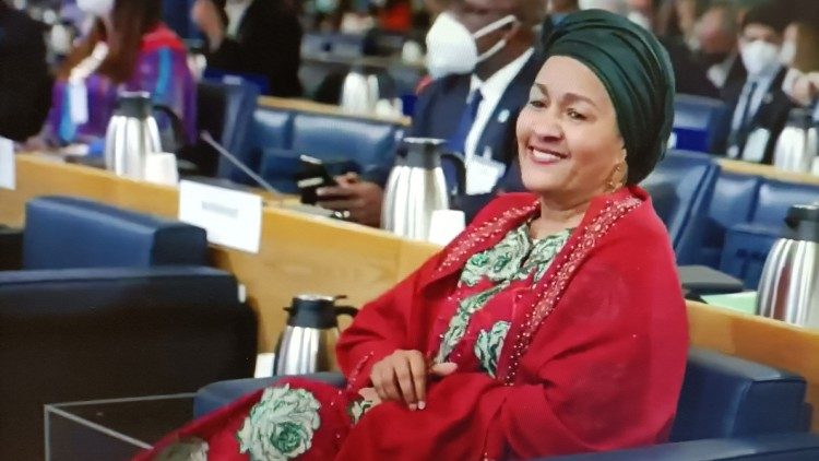 Amina J. Mohammed, vicesecretaria general de las Naciones Unidas en la pre-Cumbre sobre sistemas alimentarios
